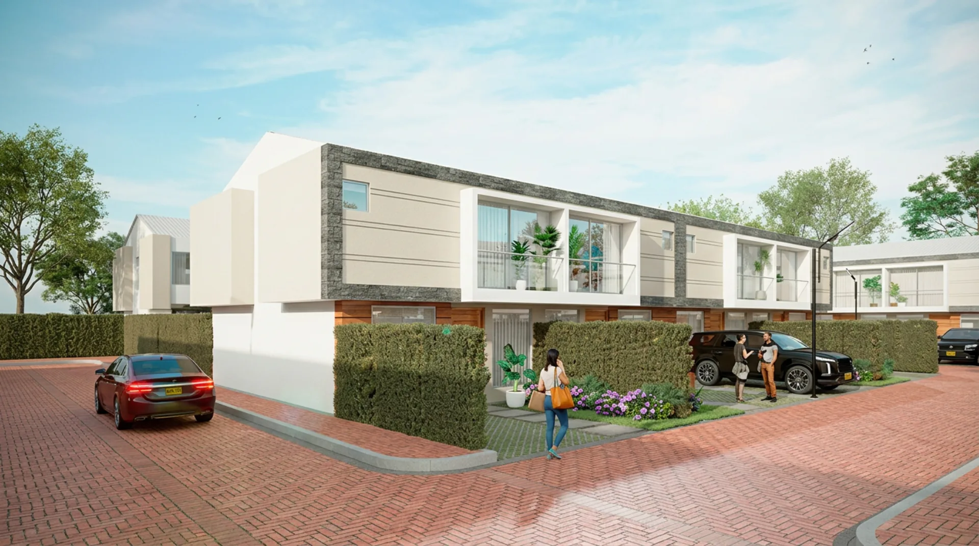 Casas del proyecto residencial BOSCO Reservado en Chía, Cundinamarca